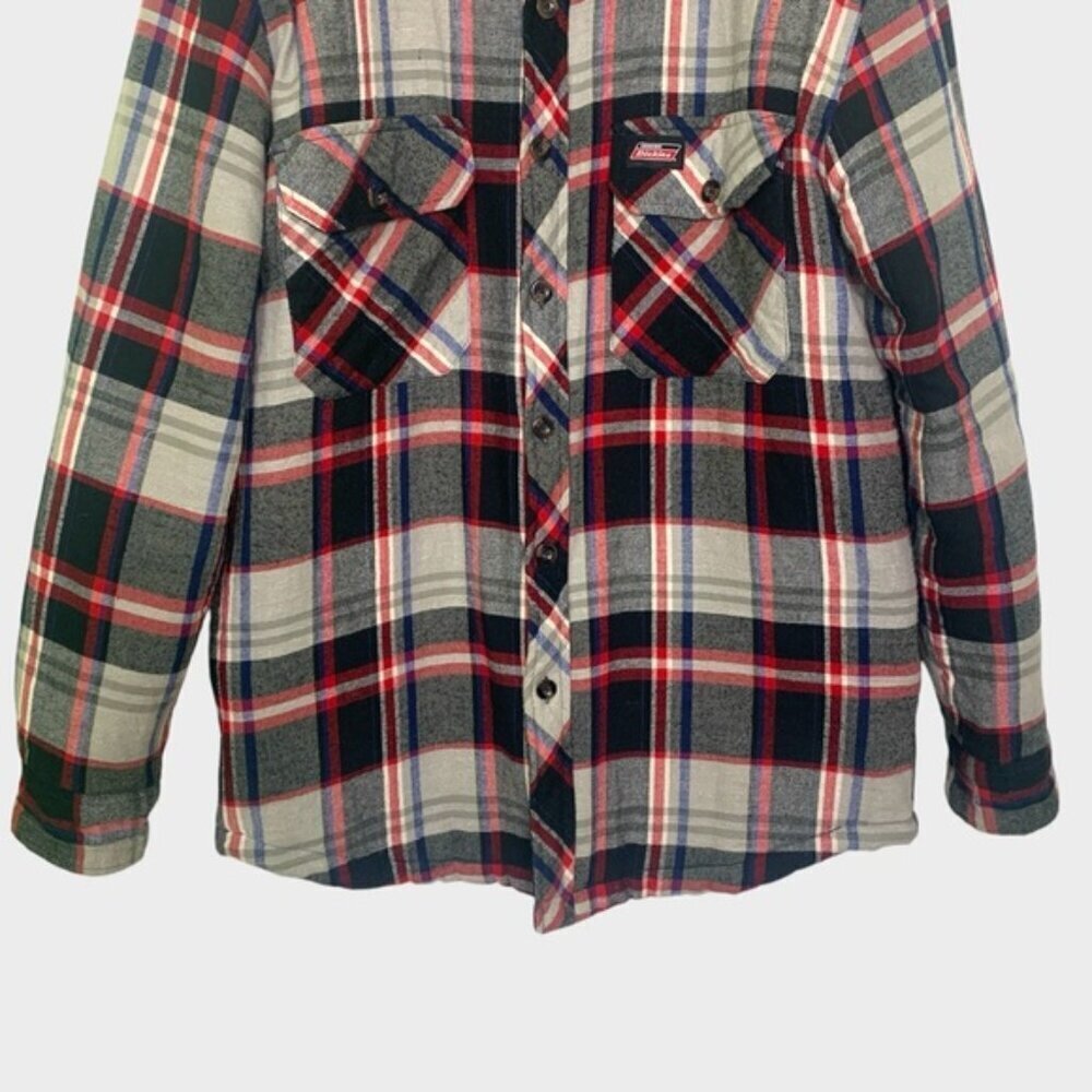 Dickies Plaid Quilted Shirt Jacket - Picture 3 of 7